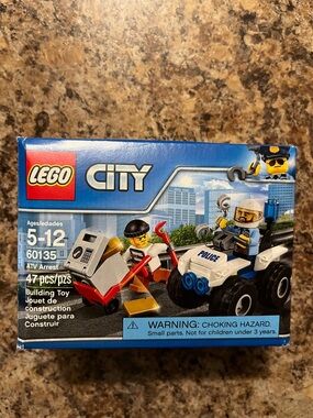Lego City Police ATV with Blue and White Accents